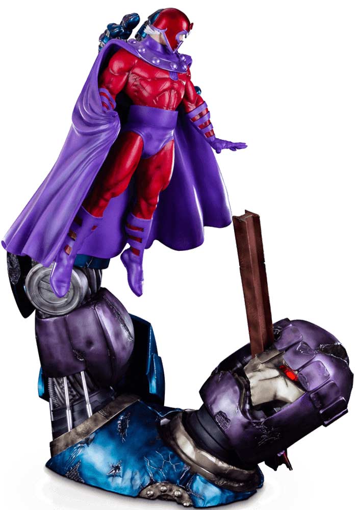 Magneto Vs Sentinel Diorama Marvel Comics Iron Studios