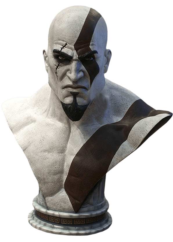 Kratos God of War Life Size Bust Gaming Heads