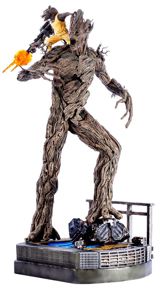 Rocket and Groot Guardians of the Galaxy Iron Studios