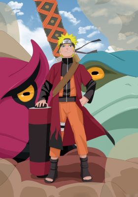 Como desenhar NARUTO MODO SENNIN