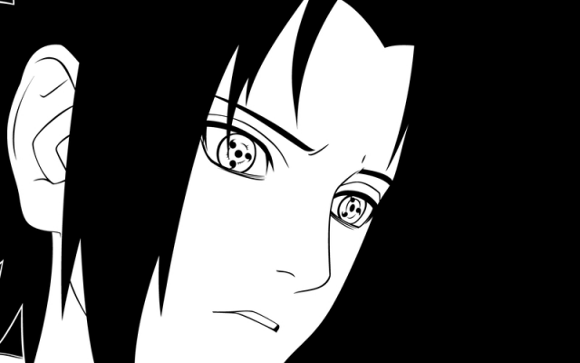 Sasuke Uchiha Preto e branco Livro de colorir clã Uchiha Desenho, olho  direito, ângulo, branco, rosto png