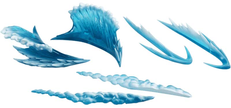 Tamashii Effect Wave Blue Display Bandai