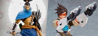 Novas figuras League of Legends e Overwatch Figma