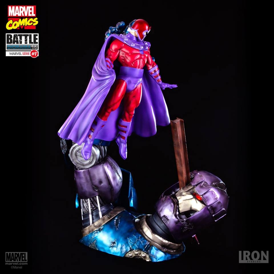 Magneto Vs Sentinel Diorama Marvel Comics Iron Studios