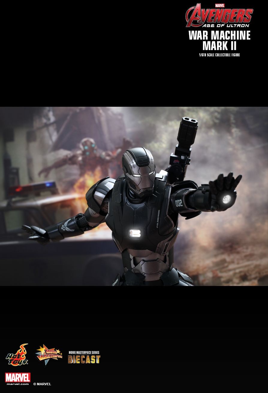 War Machine Mark II Diecast Hot Toys S/ Caixa Parda